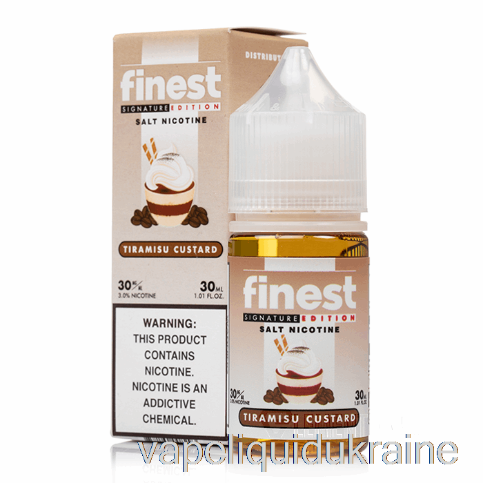 Vape Ukraine Tiramisu Custard - The Finest Signature Edition Salt Nic - 30mL 30mg